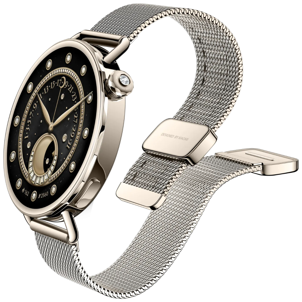 Смарт-часы Xiaomi Watch S4 41mm золотистый с золотистым ремешком BHR07VWGL